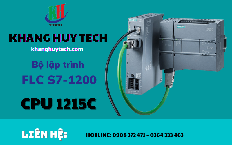 Bộ lập trình PLC S7-1200 CPU 1215C trang thiết bị cho hệ thống sản xuất